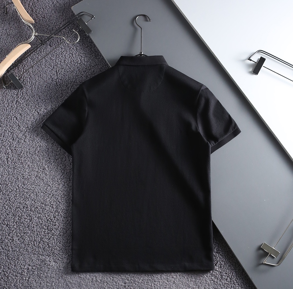 “Tom Ford Men’s Silicon Polo Shirt: Black, White, Grey, M-XXXL Sizes Available” - 图片 7