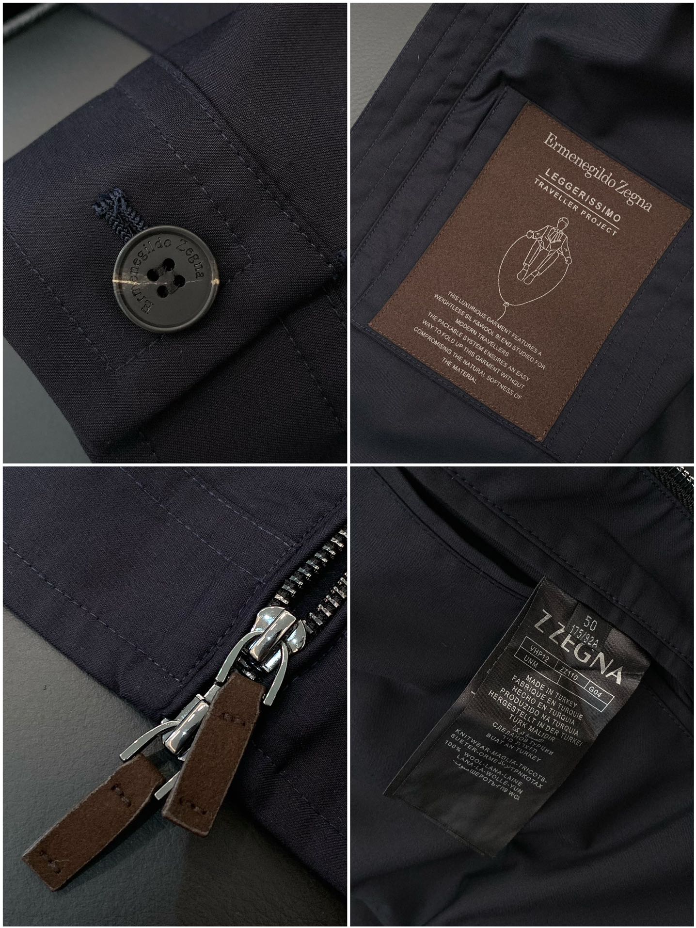，杰尼亚 Zegna，2025春季最新品，专柜同步有售，原单狠货，时尚休闲夹克翻领外套，采用进口原版面料
