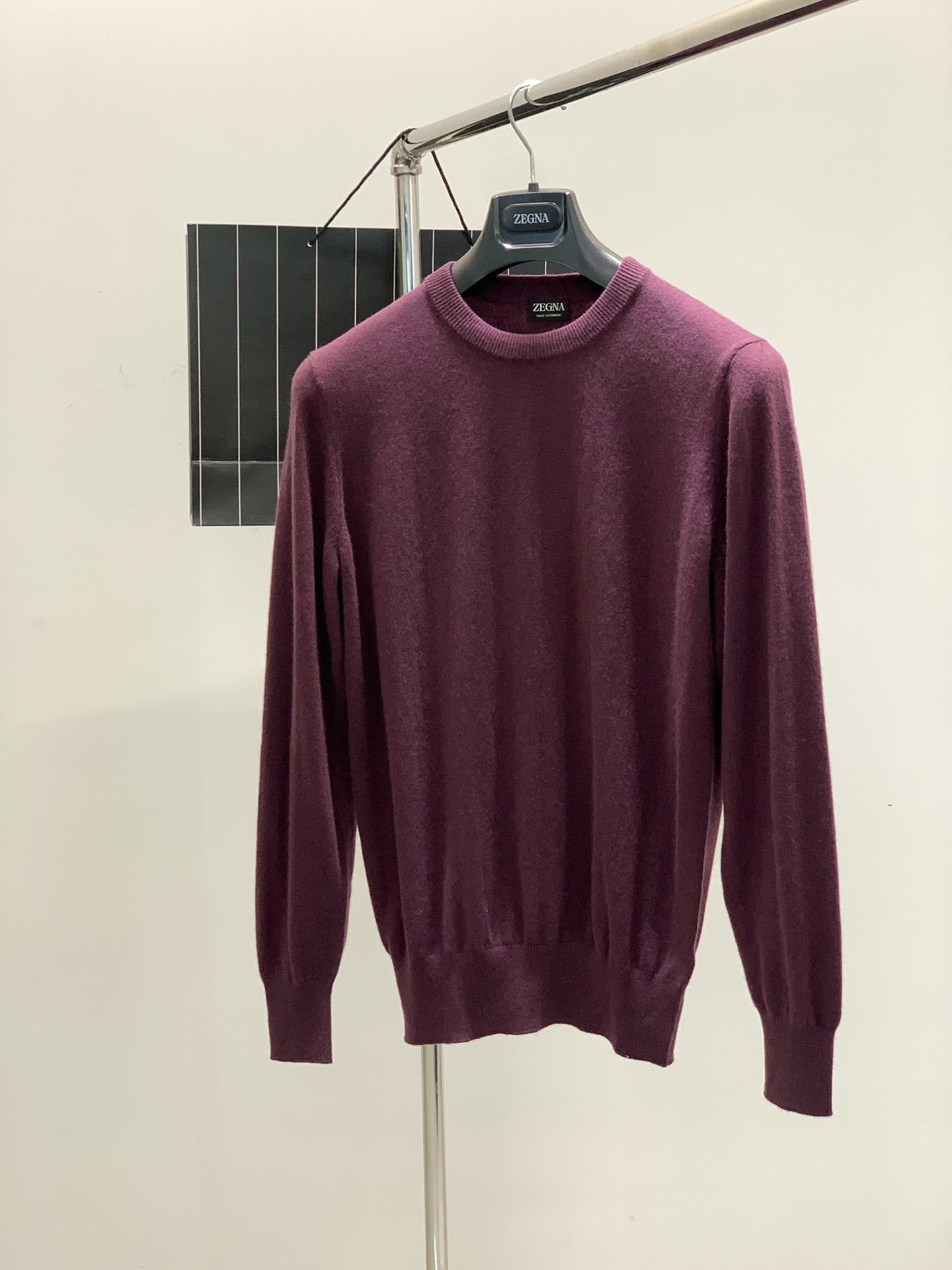 ，杰尼亚 Zegna，2025春季最新品，专柜同步有售，原单狠货，时尚休闲圆领长袖针织毛衣，采用进口原版