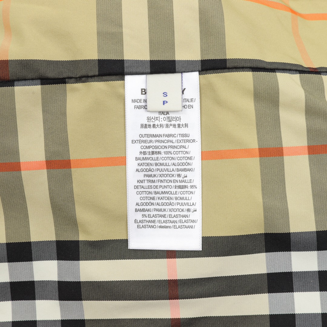 Burberry/巴宝莉 灯芯绒格子夹克外套