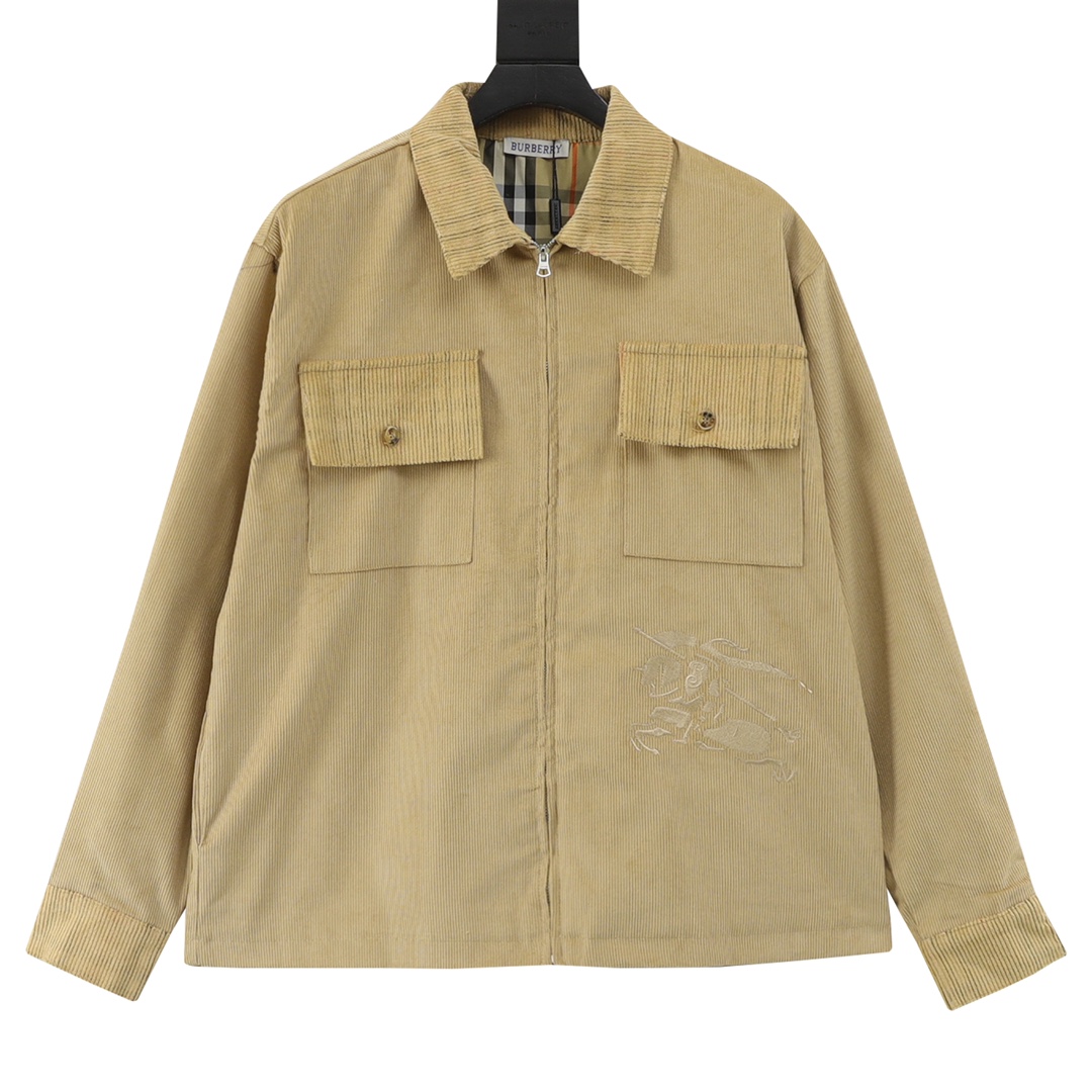 Burberry/巴宝莉 灯芯绒格子夹克外套