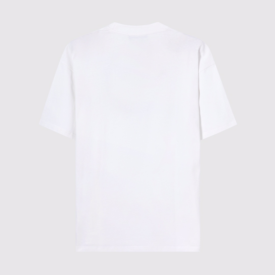 D03#DG家-杜嘉班纳金属Logo扣子纯棉短袖T恤
270克重-黑/白-XS-L-