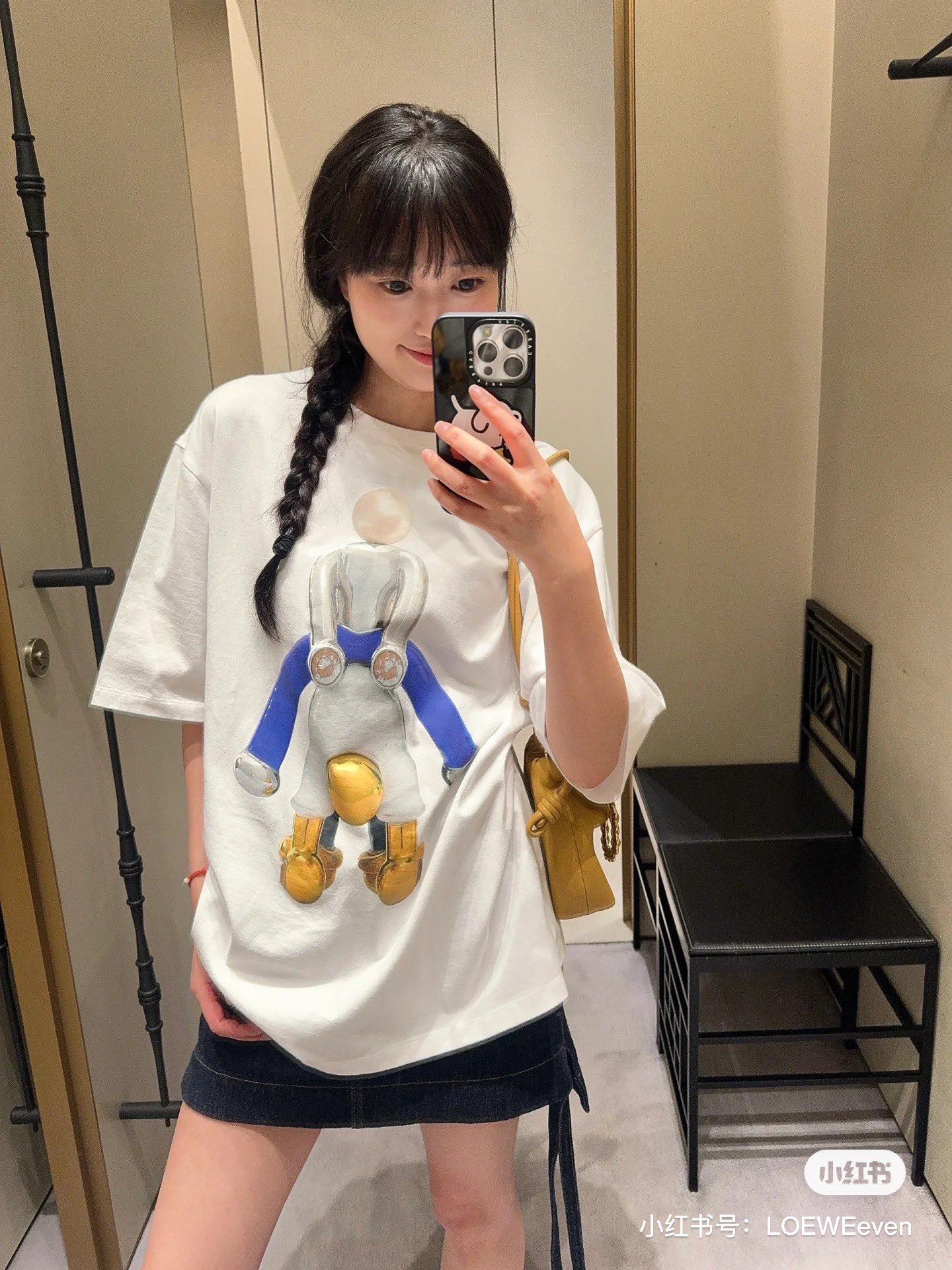 NO:316769,Model number D25021483 LOEWE*25SS early spring new style, high-end customized high-quality cotton fabric, cartoon character pattern printed back letter logo, fashionable and versatile round neck short-sleeved T-shirt top!  White, (M size bust 112, sleeve length 19, clothing length 72), loewe, T-shirt,tees, t-shirt,alexander wang19860909款号D25021483 LOEWE*25SS早春新款 高端定制优质纯棉面料、卡通人物图案印花后背字母logo时尚百搭圆领短袖t恤上衣！白色,（M码胸围112,袖长19,衣长72）,,loewe,T-shirt,tees，t-shirt,alexander wang,Women's clothing