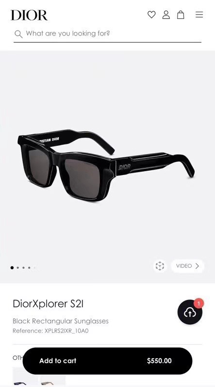  ‼️ 模特图 DIOR🌟🌟🌟Dior XPlorer S2F🌟🌟🌟SIZE：50口18-145🌟🌟🌟