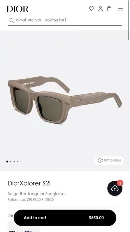  ‼️ 模特图 DIOR🌟🌟🌟Dior XPlorer S2F🌟🌟🌟SIZE：50口18-145🌟🌟🌟