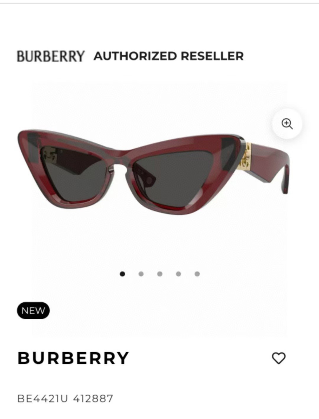  ‼️ 官网图 BURBERR*✨ 巴家 BE4421U Size：51口18-130 女款太阳眼镜得意