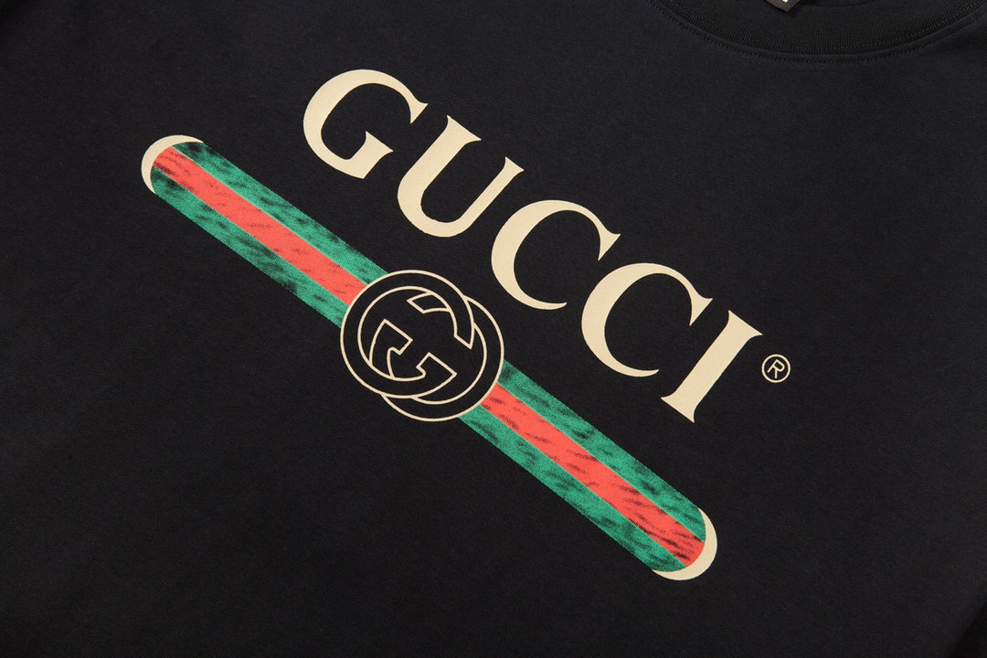 古驰/Gucci 夏季新品 经典双环腰带印花圆领短袖T恤