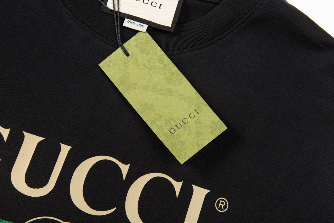 古驰/Gucci 夏季新品 经典双环腰带印花圆领短袖T恤