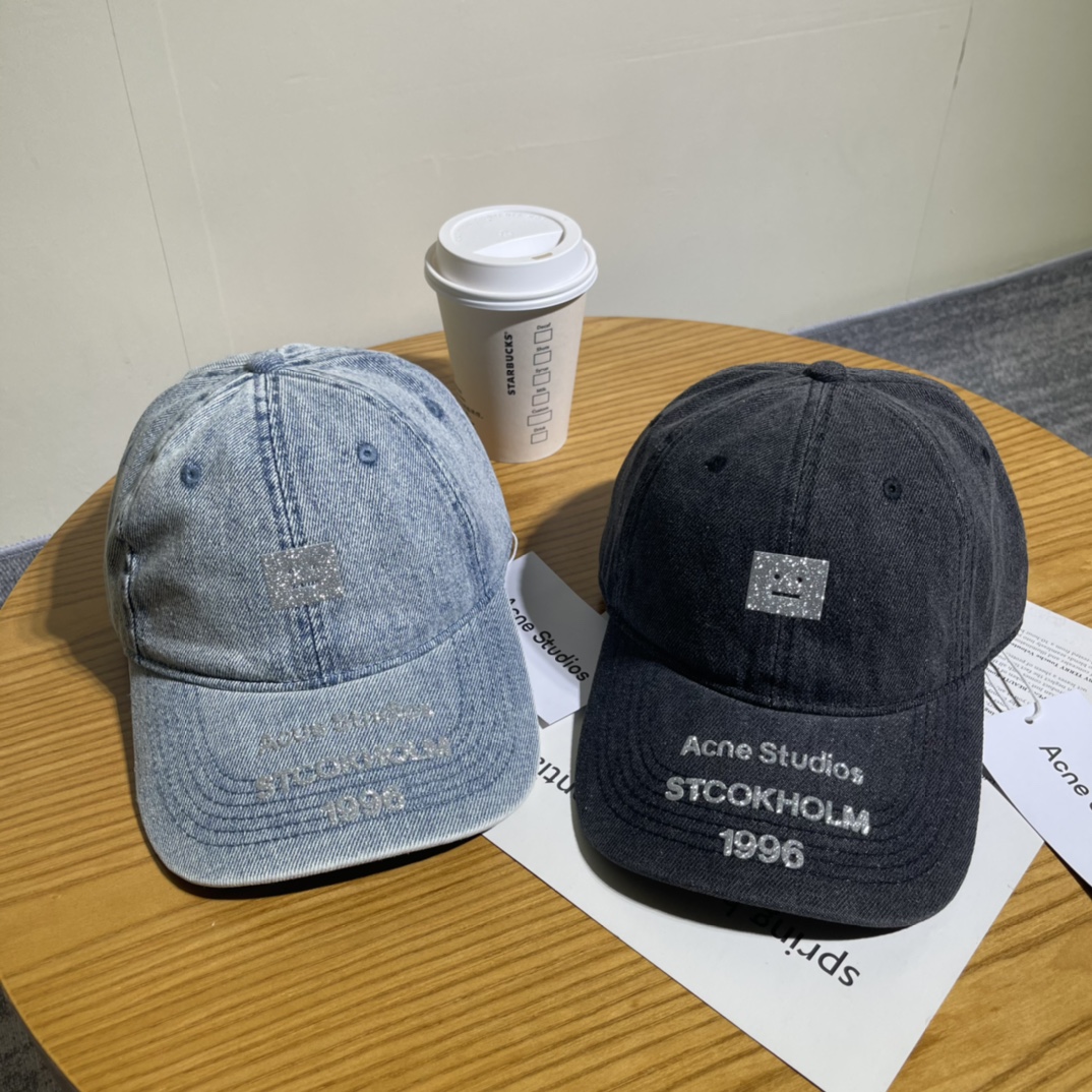 Acne Studios牛仔料棒球帽P63