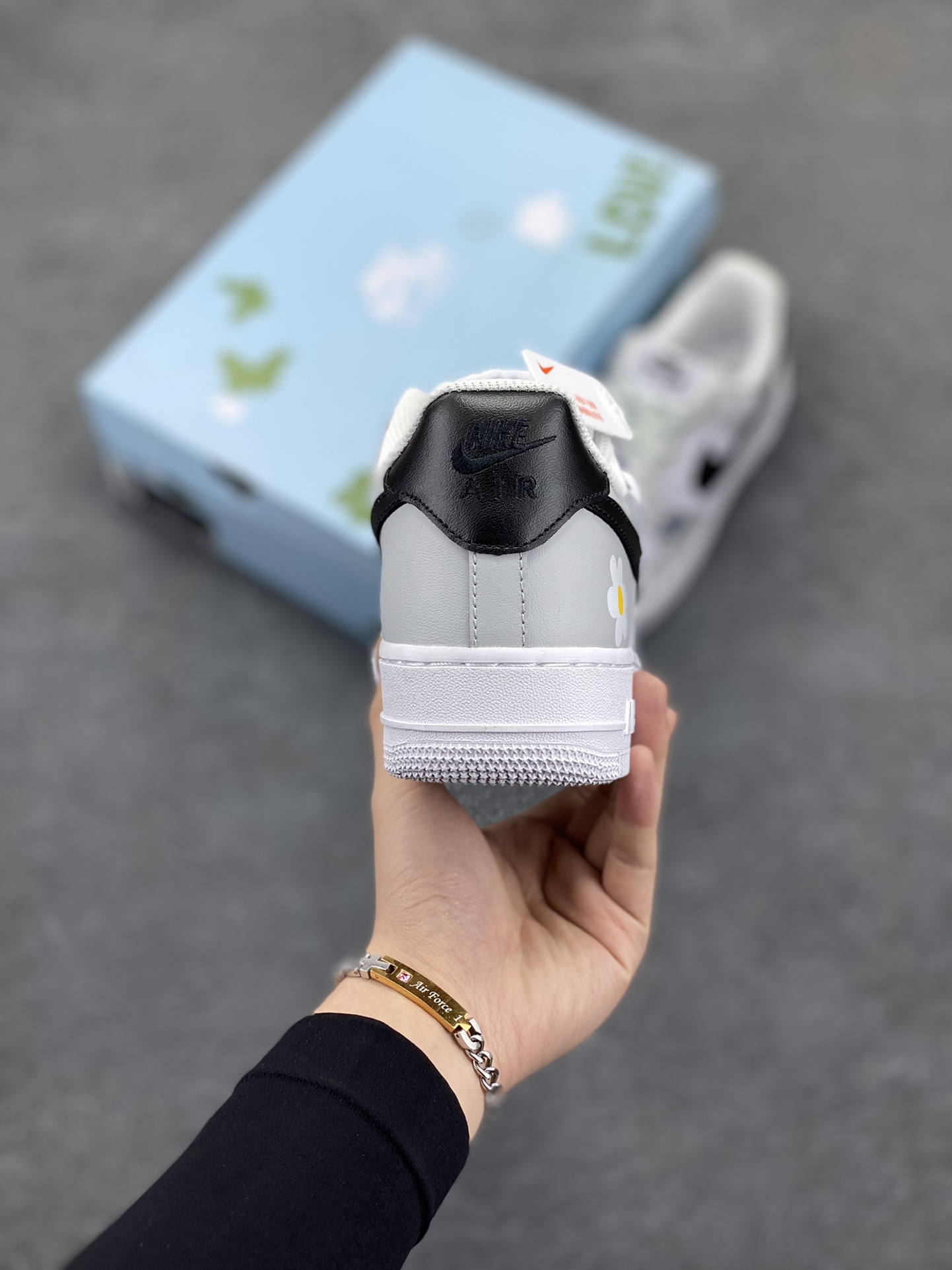 图片[4]-Nike Air Force 1 Low’07 灰白花配色 空军一号低帮休闲板鞋 定制皮料 原厂3D打印 定制鞋盒 原楦原纸板 纯正空军版型 内置全掌气垫 货号：CW2288-665 尺码：36 36.5 37.5 38 38.5 39 40 40.5 41 42 42.5 43 44 44.5 45-选品中心