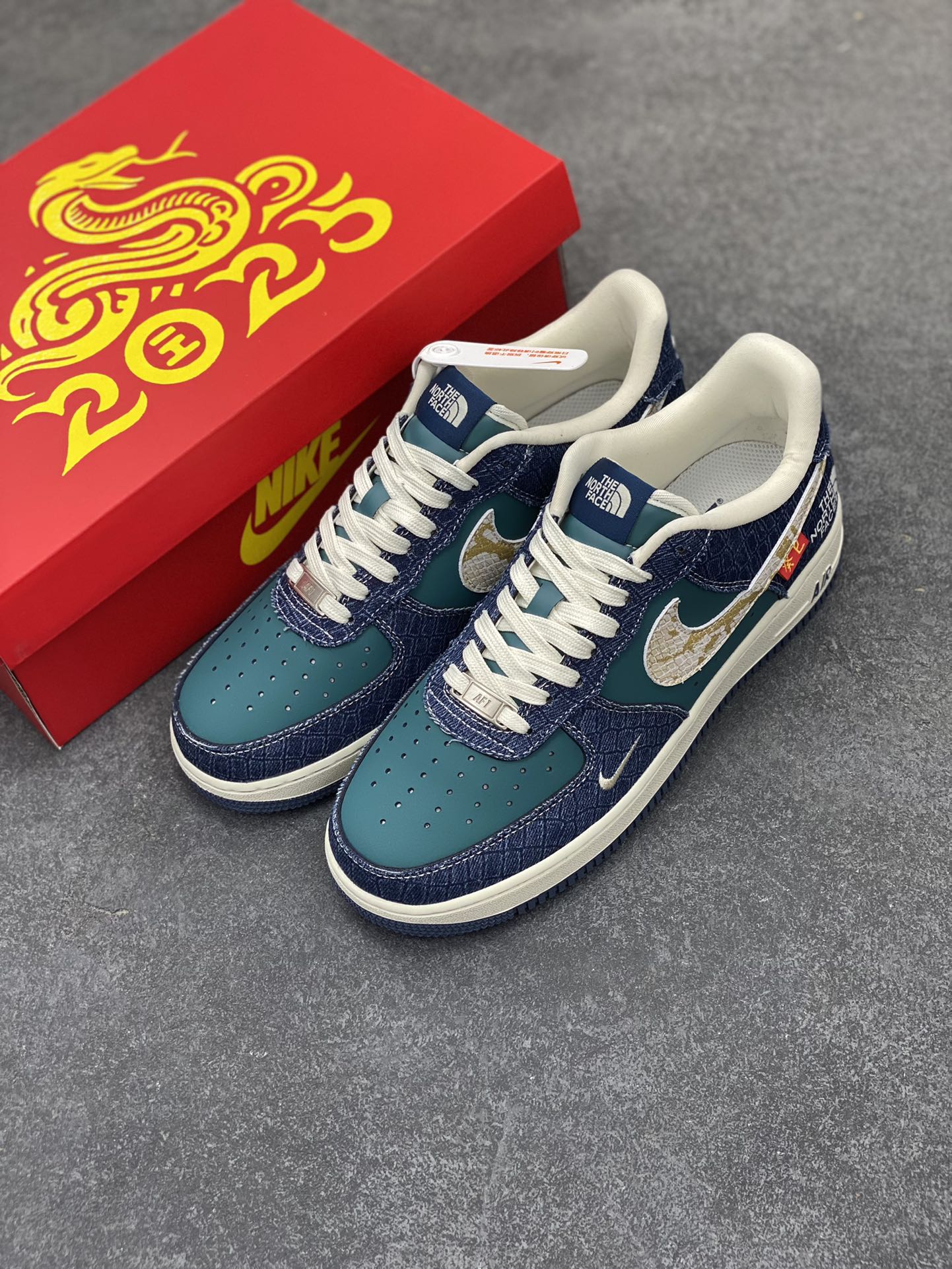 图片[8]-Nk Air Force 1‘07 Low 北面联名 空军一号低帮休闲板鞋  #原楦头原纸板 原装鞋盒 定制五金配件 内置全掌气垫 原厂鞋底 货号：CH6336-526  尺码：36 36.5 37.5 38 38.5 39 40 40.5 41 42 42.5 43 44 44.5 45-选品中心