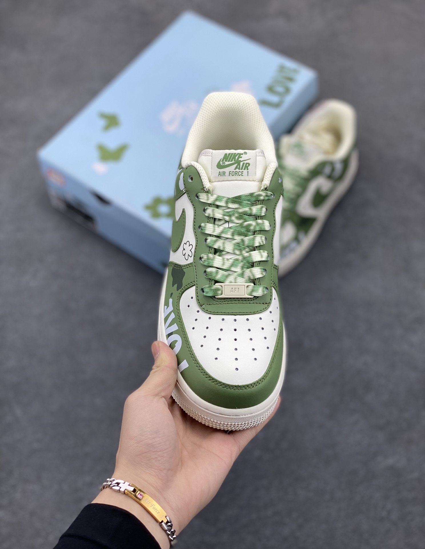图片[2]-Nike Air Force 1 Low’07 橄榄绿配色 空军一号低帮休闲板鞋 定制皮料 原厂3D打印 定制鞋盒 原楦原纸板 纯正空军版型 内置全掌气垫 货号：CW2288-662 尺码：36 36.5 37.5 38 38.5 39 40 40.5 41 42 42.5 43 44 44.5 45-选品中心