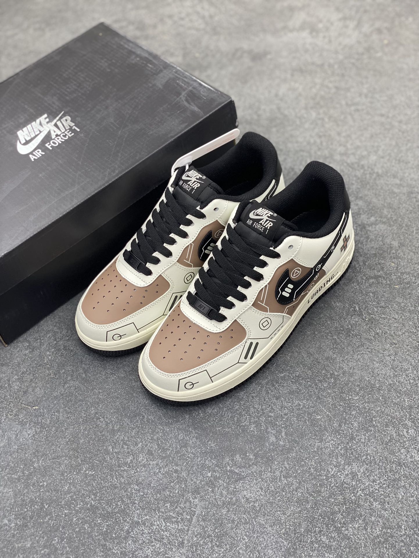 图片[8]-PS5电玩主题Nike Air Force 1 Low’07 咖啡色 空军一号低帮休闲板鞋 定制皮料 原楦原纸板 纯正空军版型 内置全掌气垫 货号：CW2288-222 尺码：36 36.5 37.5 38 38.5 39 40 40.5 41 42 42.5 43 44 44.5 45-选品中心