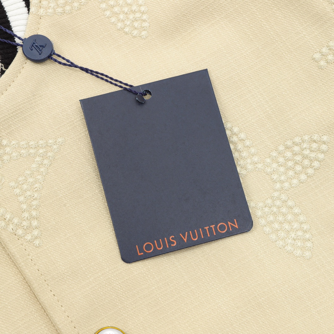 Louis Vuitton/路易威登 珍珠老花拼接棒球服夹克外套
