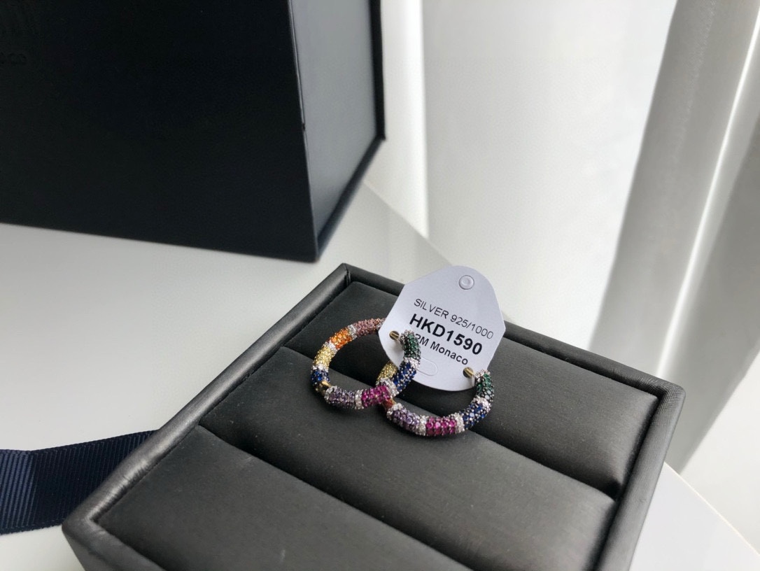 Pendientes de botón elegantes mujer lujo joyas para boda_voghion.com