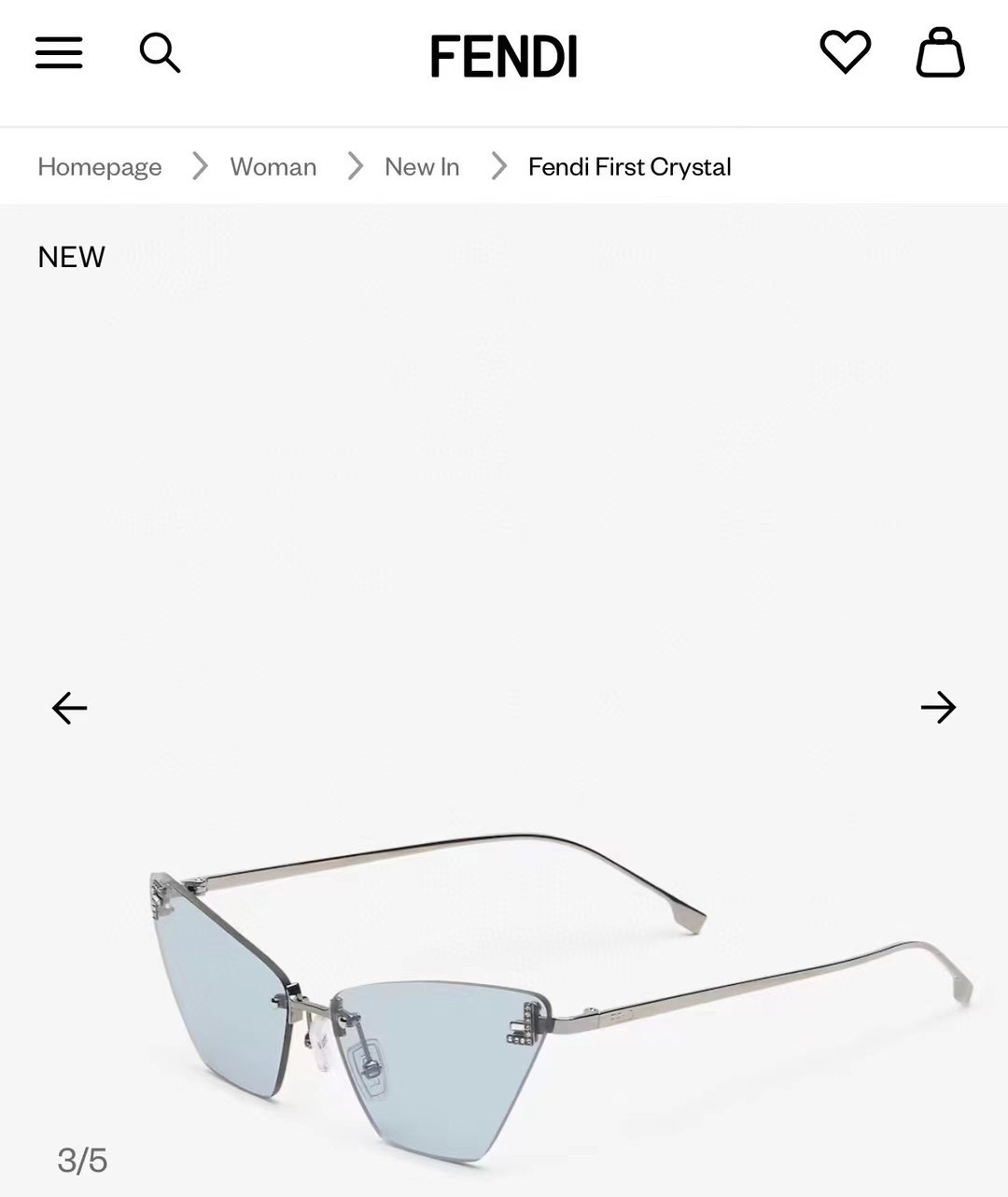  ‼️ 官网图 FEND*✨✨✨MODEL FE40047 ✨✨✨SIZE59口15-135✨✨✨
