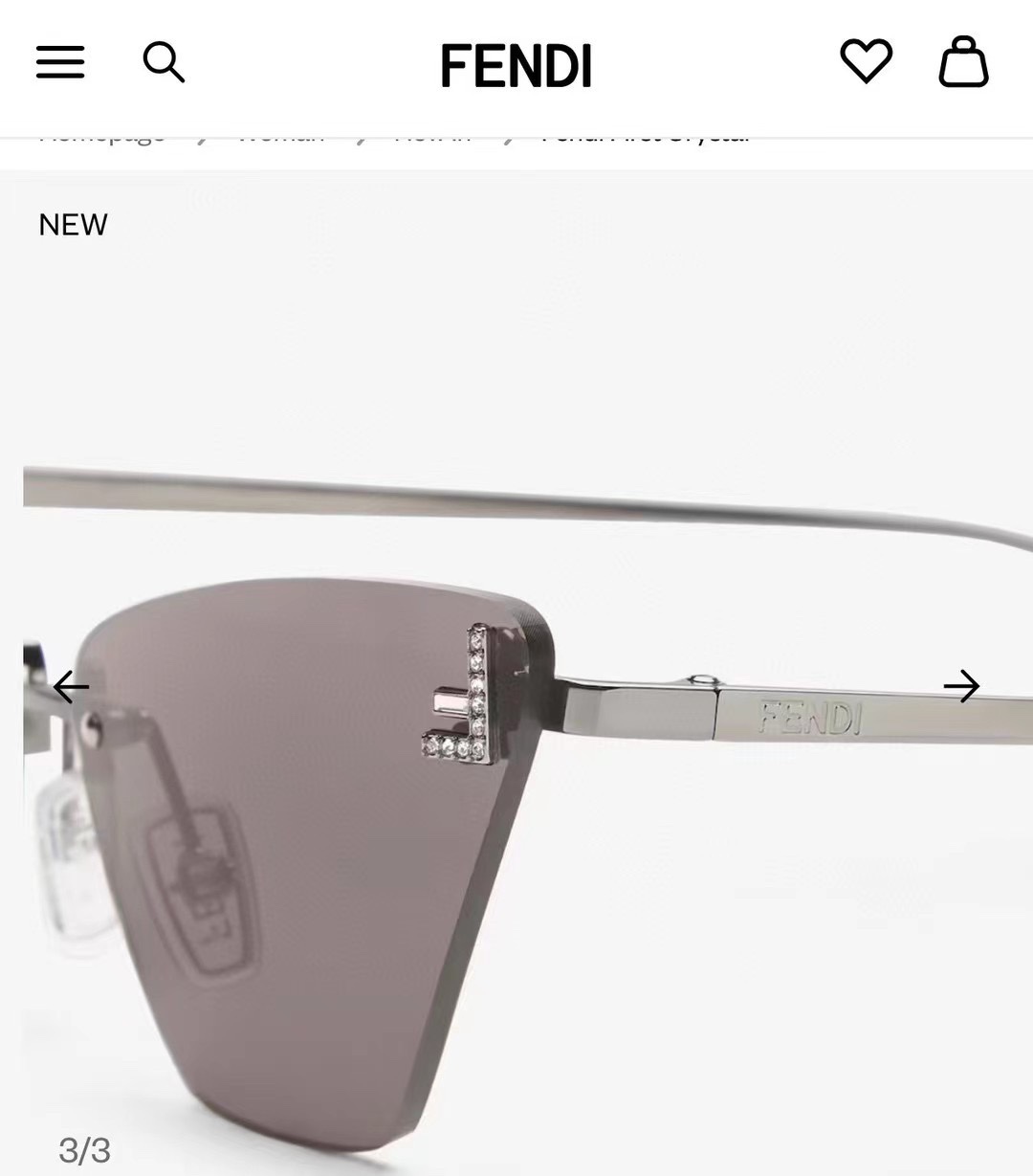  ‼️ 官网图 FEND*✨✨✨MODEL FE40047 ✨✨✨SIZE59口15-135✨✨✨