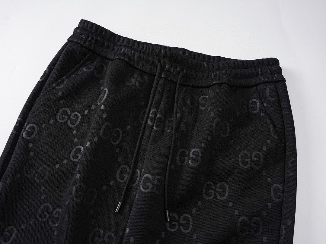 古驰/Gucci 秋冬新品满印暗纹休闲长裤