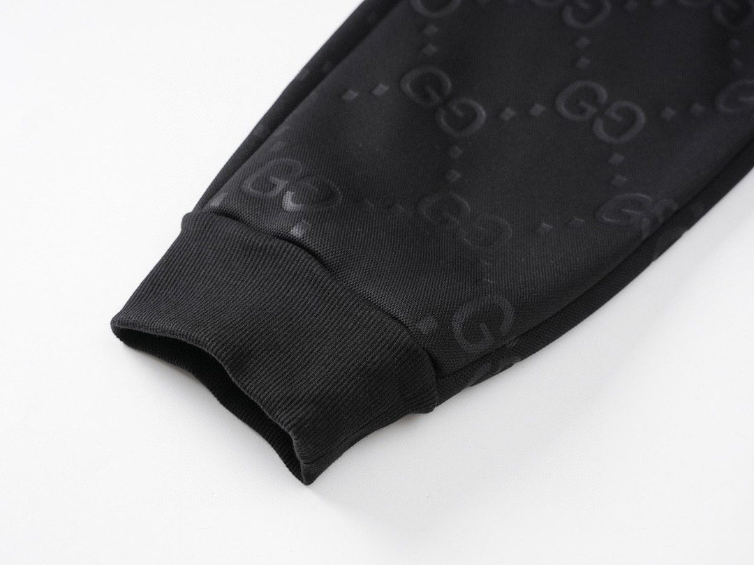 古驰/Gucci 秋冬新品满印暗纹休闲长裤