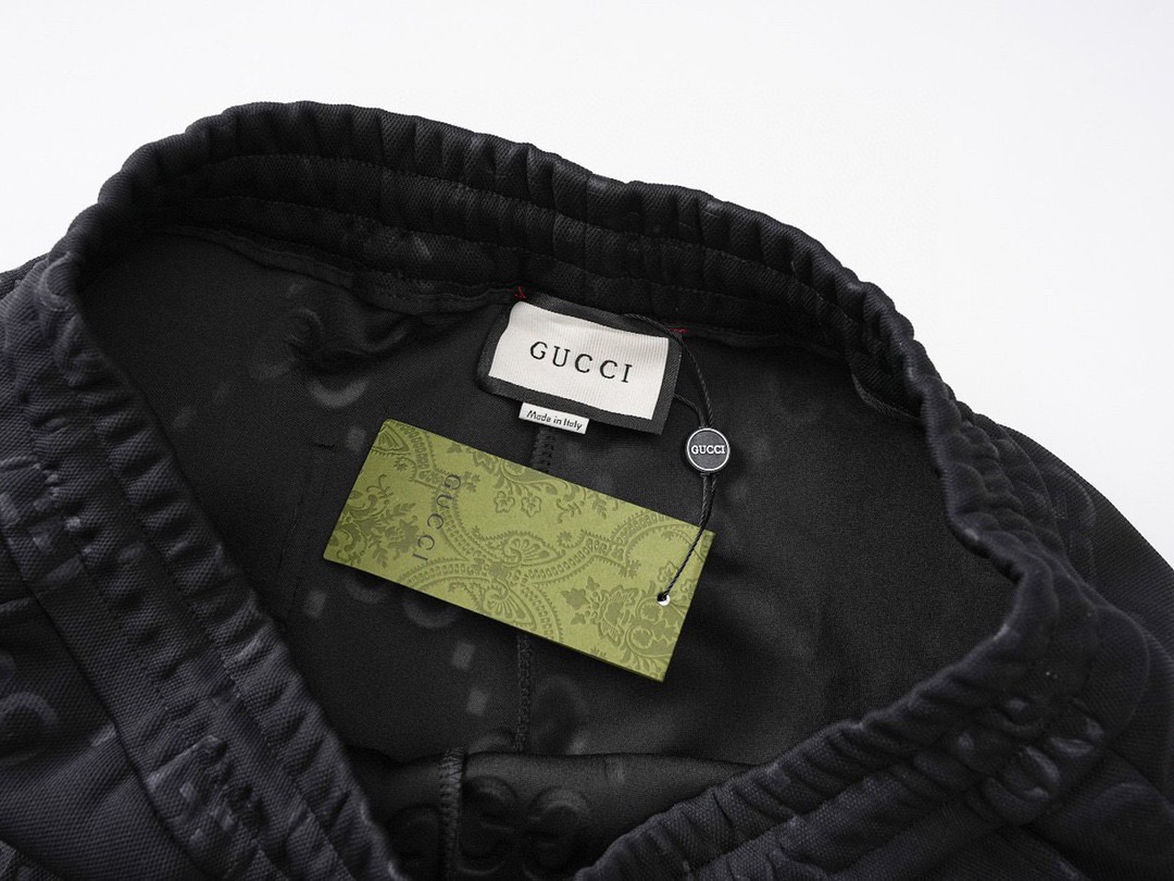 古驰/Gucci 秋冬新品满印暗纹休闲长裤