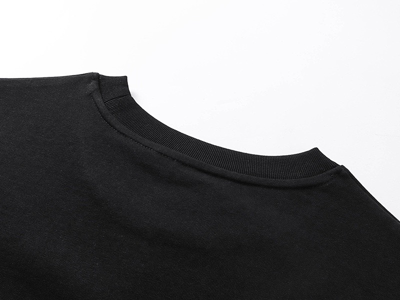 古驰/Gucci 夏季新品 经典腰带烫钻圆领短袖T恤 黑色白色