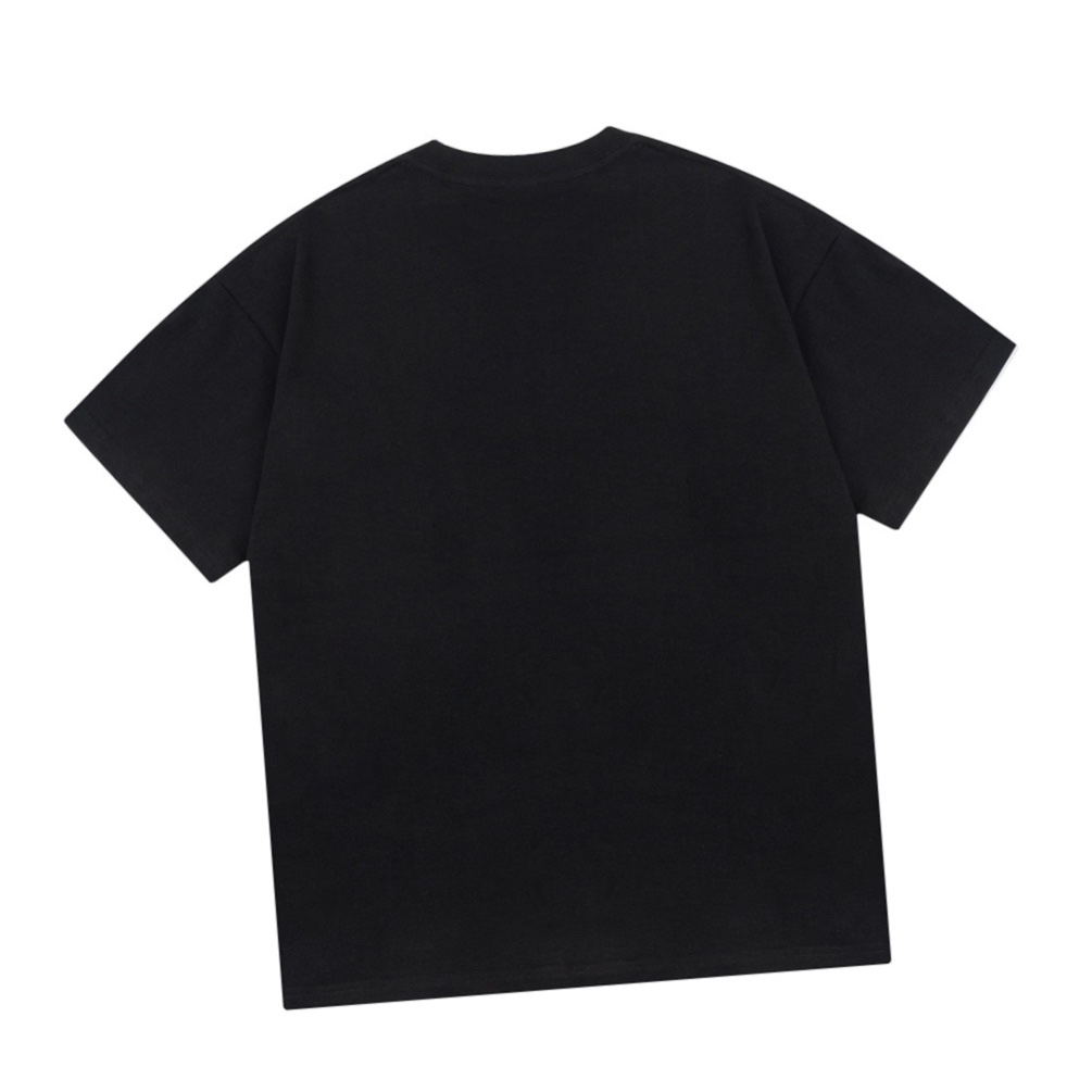 古驰/Gucci 夏季新品 经典腰带烫钻圆领短袖T恤 黑色白色