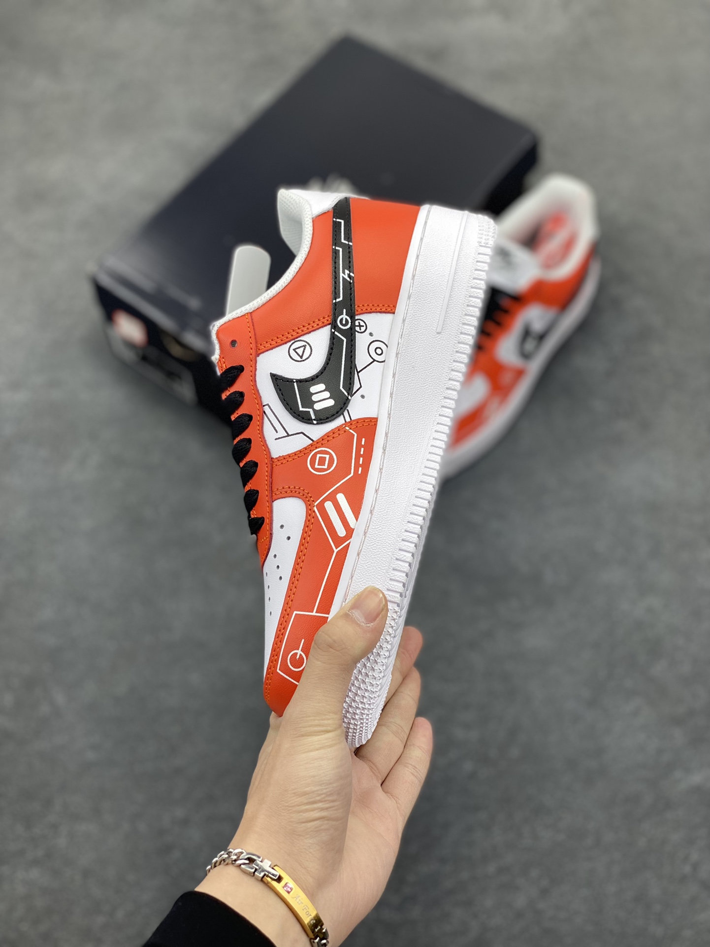 图片[3]-PS5电玩主题Nike Air Force 1 Low’07 白红黑空军一号低帮休闲板鞋 定制皮料 原楦原纸板 纯正空军版型 内置全掌气垫 货号：CW2288-112 尺码：36 36.5 37.5 38 38.5 39 40 40.5 41 42 42.5 43 44 44.5 45-选品中心