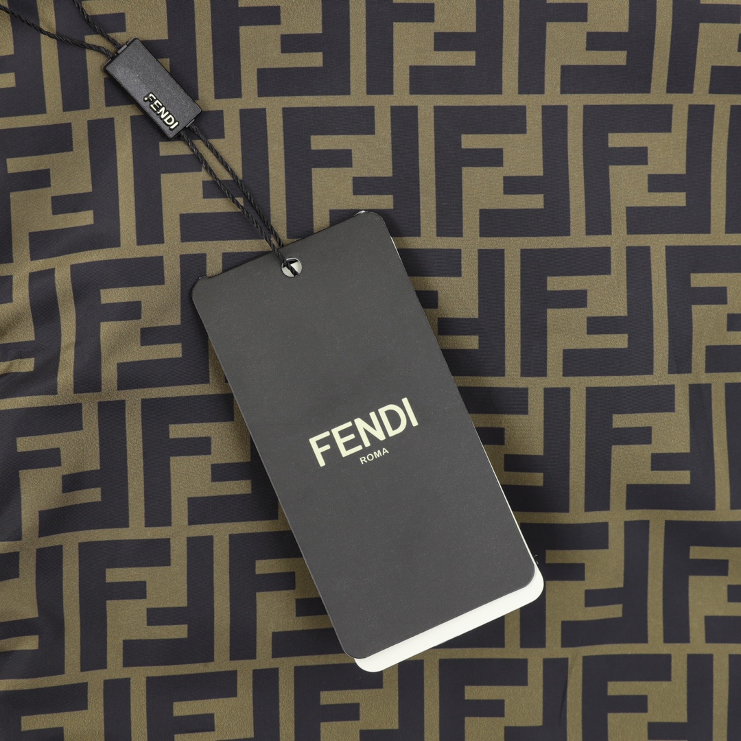 Fendi/芬迪 老花FF满印双面风衣拉链外套