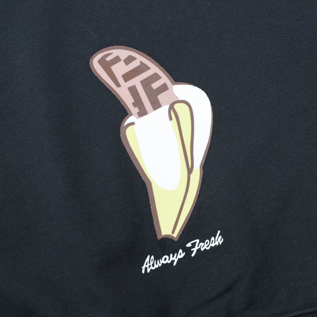 Fendi/芬迪 倒三角趣味印花拼接情侣款棉质卫衣 时尚精简又不失个性的情侣款百搭卫衣