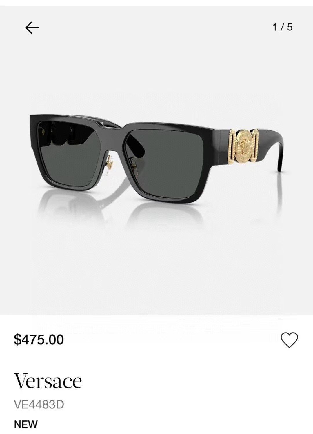  ‼️ 官网图 VERSAC*
MODEL：VE4483D
SIZE：58-15-140