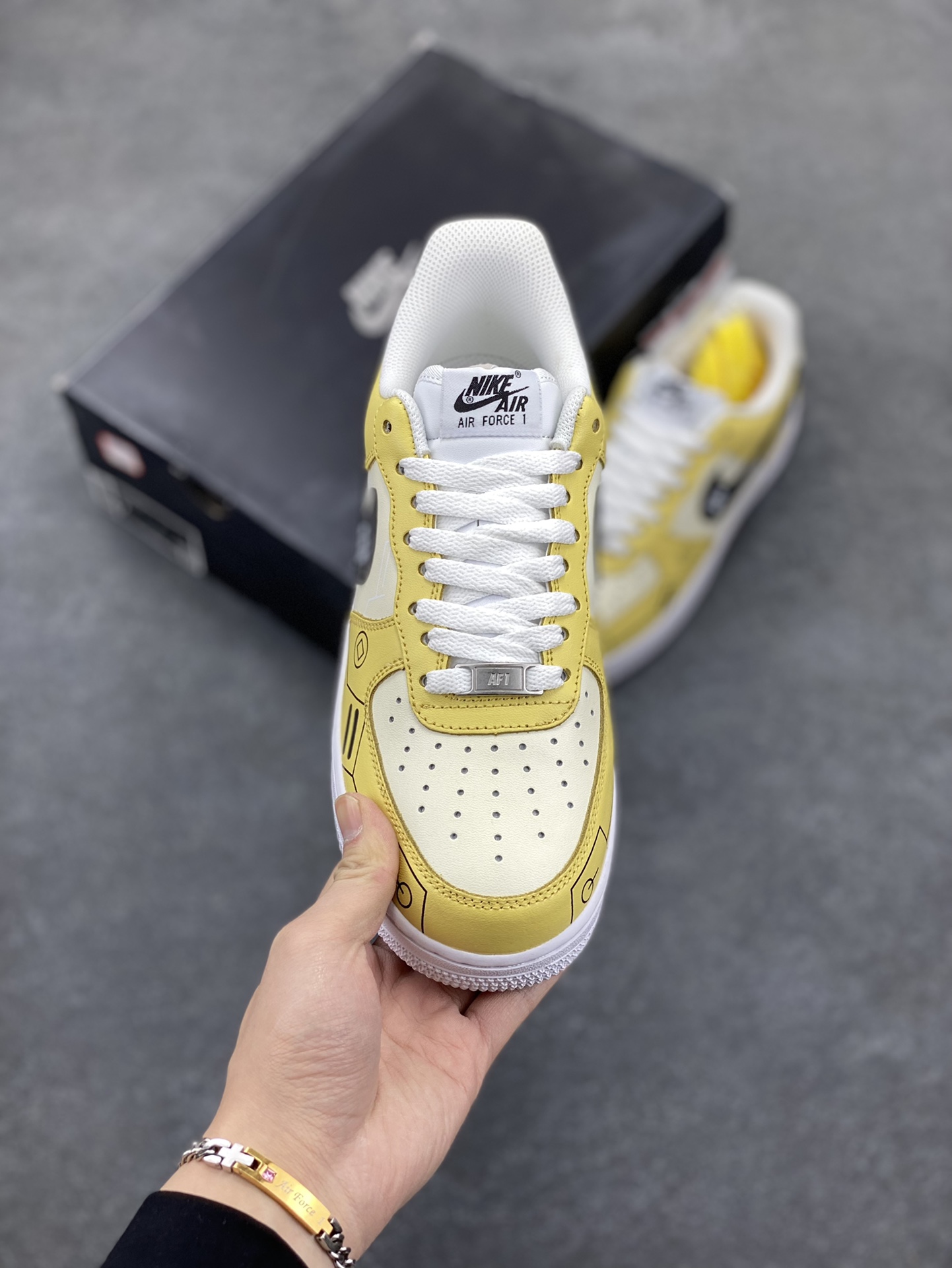 图片[2]-PS5电玩主题Nike Air Force 1 Low’07 柠檬黄 空军一号低帮休闲板鞋 定制皮料 原楦原纸板 纯正空军版型 内置全掌气垫 货号：CW2288-113 尺码：36 36.5 37.5 38 38.5 39 40 40.5 41 42 42.5 43 44 44.5 45-选品中心