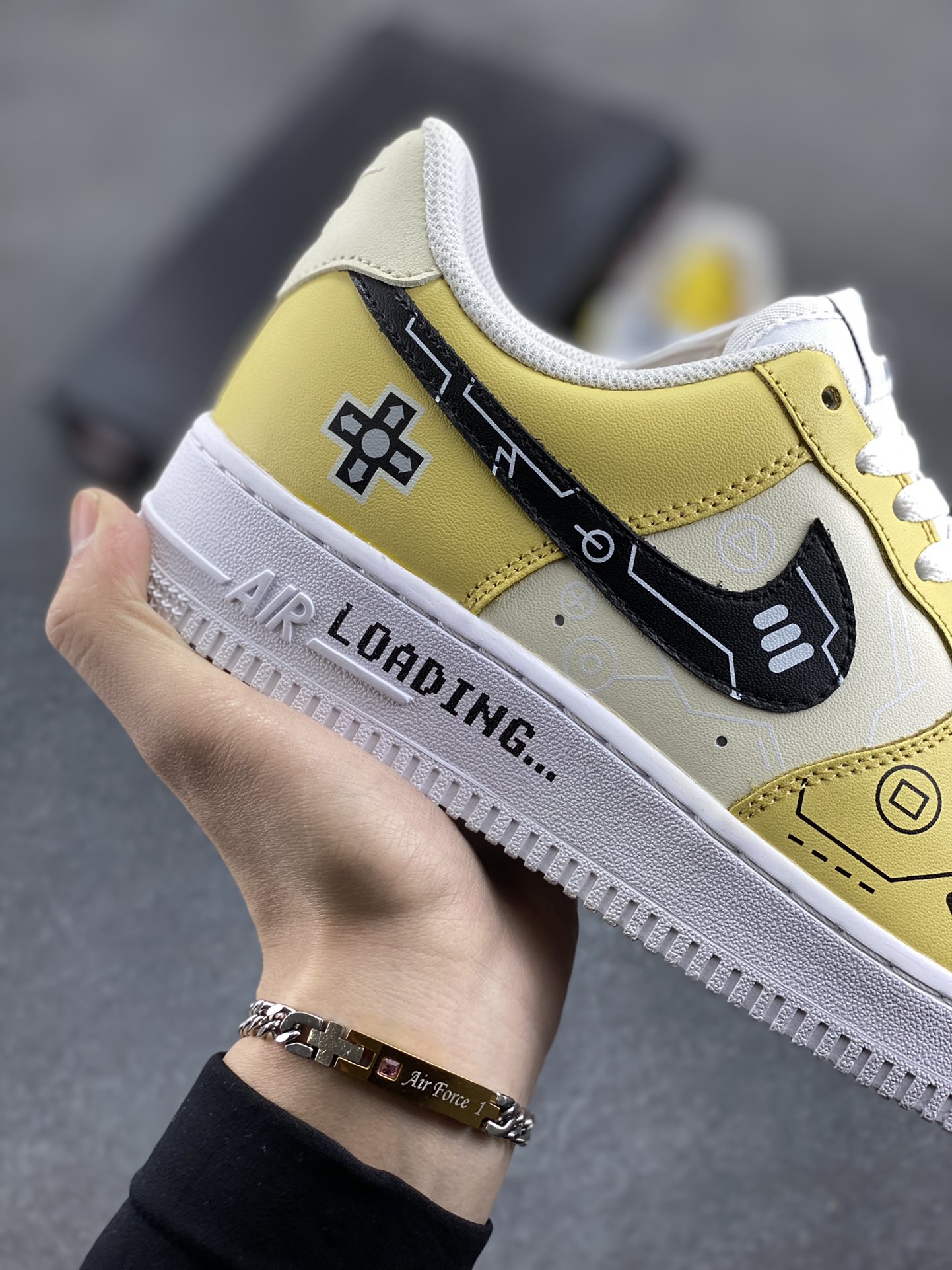 图片[6]-PS5电玩主题Nike Air Force 1 Low’07 柠檬黄 空军一号低帮休闲板鞋 定制皮料 原楦原纸板 纯正空军版型 内置全掌气垫 货号：CW2288-113 尺码：36 36.5 37.5 38 38.5 39 40 40.5 41 42 42.5 43 44 44.5 45-选品中心