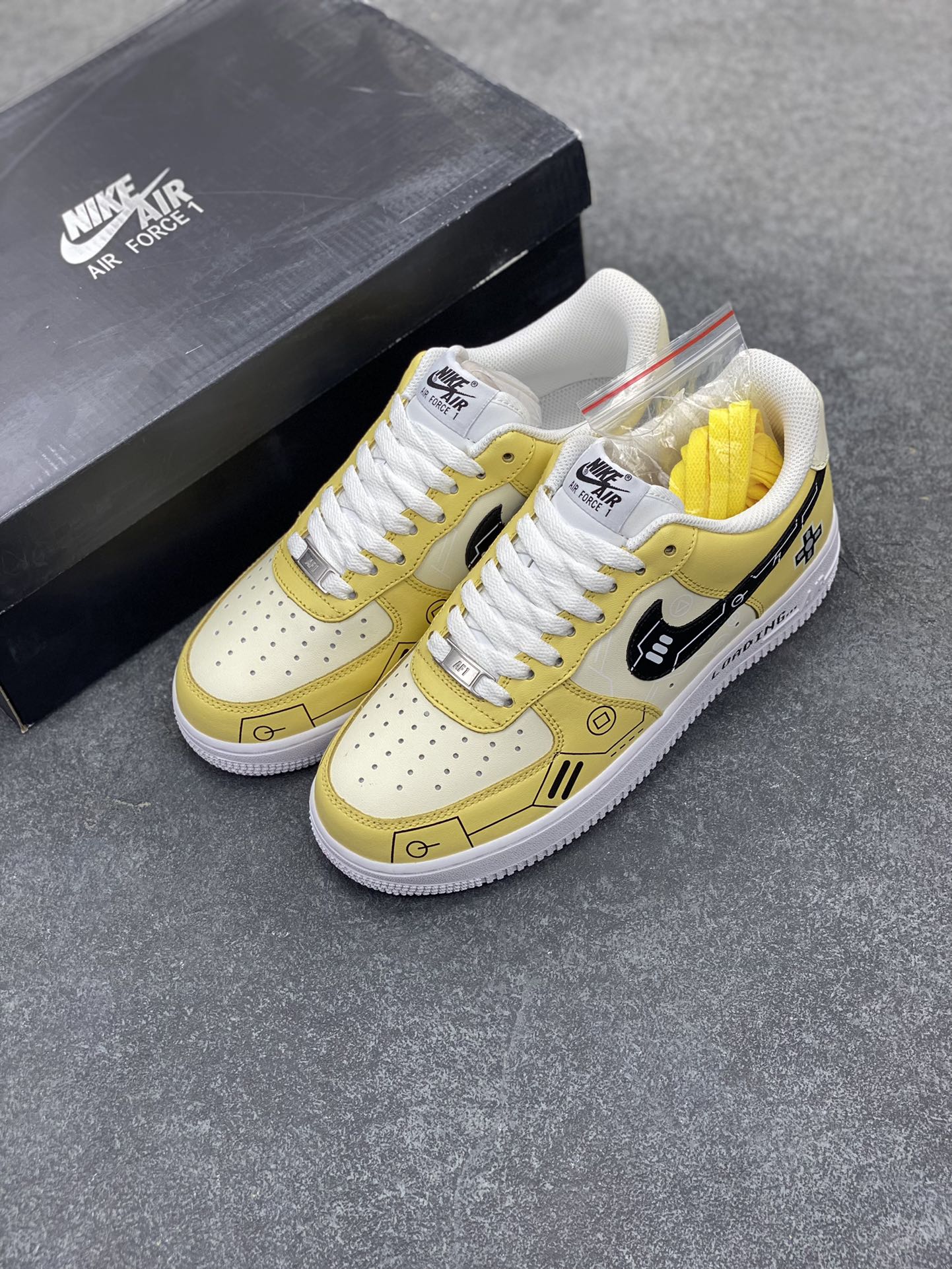图片[8]-PS5电玩主题Nike Air Force 1 Low’07 柠檬黄 空军一号低帮休闲板鞋 定制皮料 原楦原纸板 纯正空军版型 内置全掌气垫 货号：CW2288-113 尺码：36 36.5 37.5 38 38.5 39 40 40.5 41 42 42.5 43 44 44.5 45-选品中心