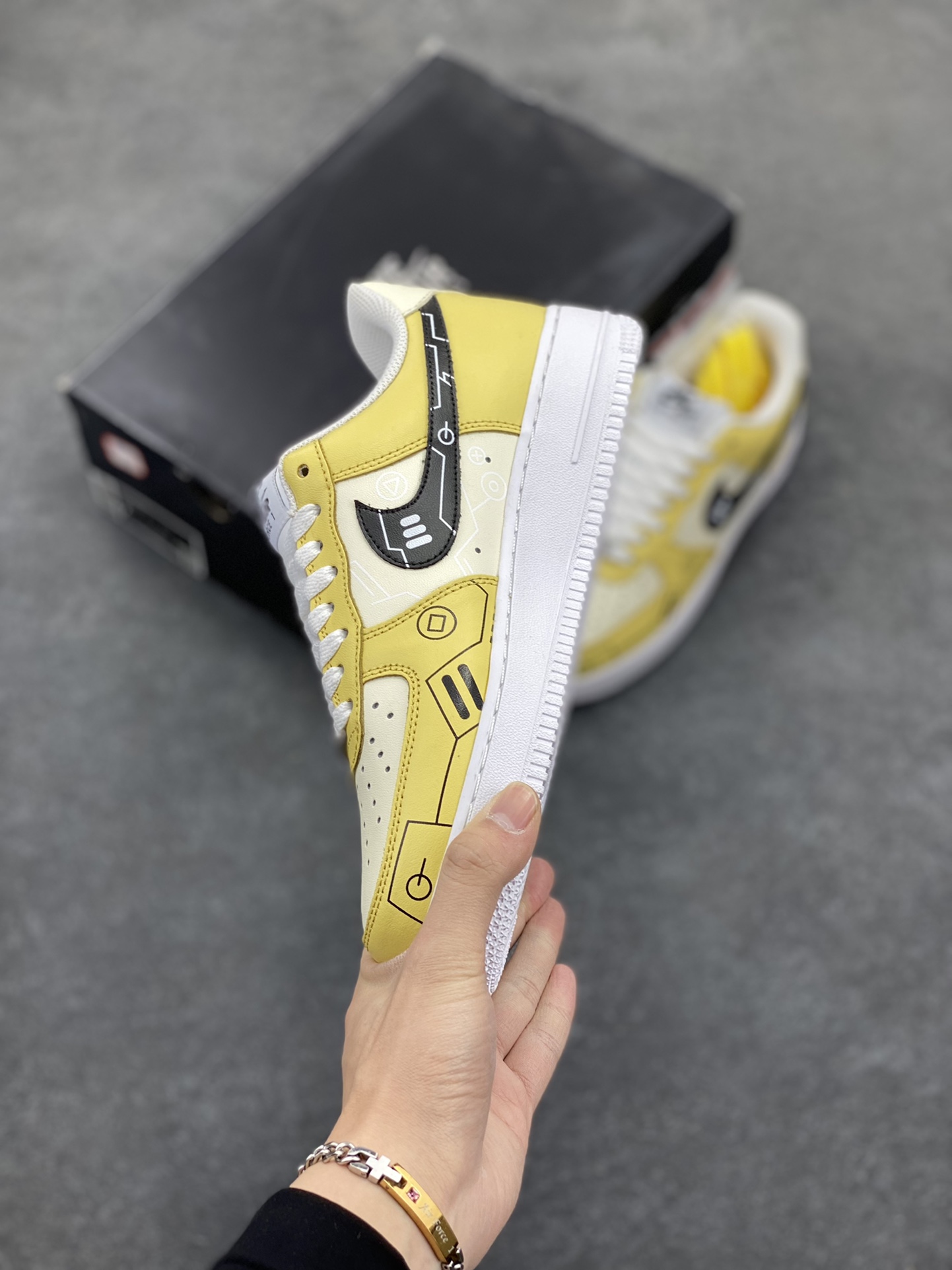 图片[3]-PS5电玩主题Nike Air Force 1 Low’07 柠檬黄 空军一号低帮休闲板鞋 定制皮料 原楦原纸板 纯正空军版型 内置全掌气垫 货号：CW2288-113 尺码：36 36.5 37.5 38 38.5 39 40 40.5 41 42 42.5 43 44 44.5 45-选品中心