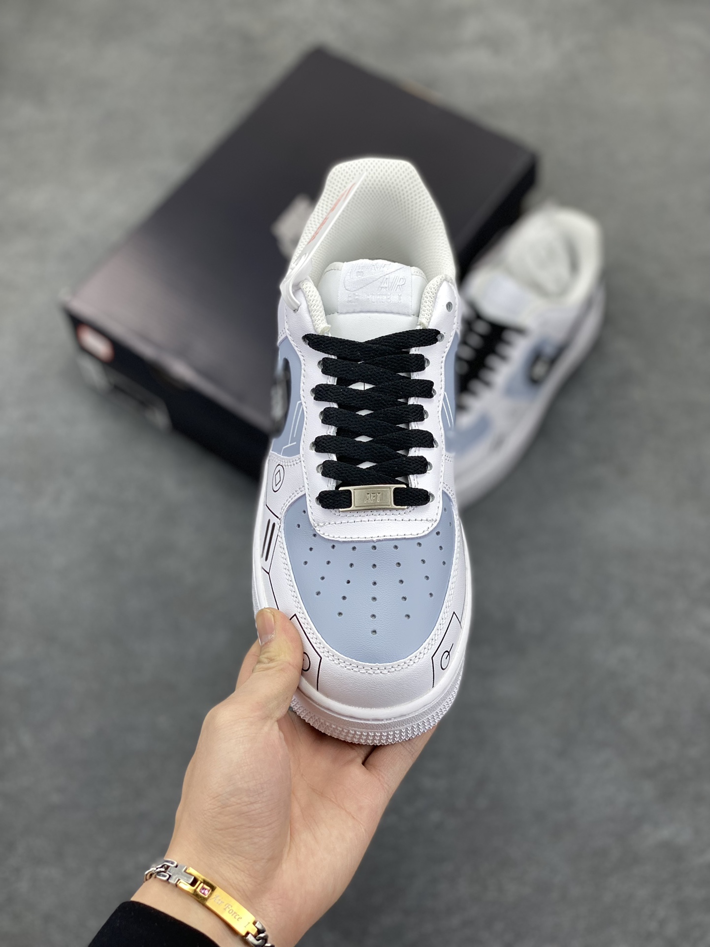 图片[2]-PS5电玩主题 Nike Air Force 1 Low’07 黑白灰空军一号低帮休闲板鞋 定制皮料 原楦原纸板 纯正空军版型 内置全掌气垫 货号：CW2288-111 尺码：36 36.5 37.5 38 38.5 39 40 40.5 41 42 42.5 43 44 44.5 45-选品中心