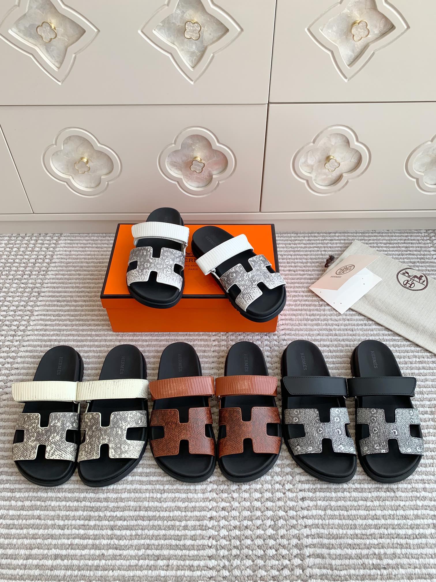NO:164642,————Hermes·Second uncle slippers·Lizard pattern, slippers, hermes, slippers19860909————Hermes·二舅拖鞋·蜥蜴纹,拖鞋,hermes,slippers,Women's Shoes