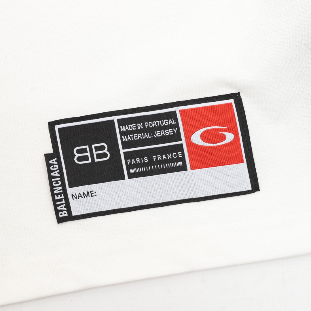 Balenciaga/巴黎世家 新款刺绣01号篮球长袖球服 前面刺绣釆用田岛绣花机刺绣加印花
