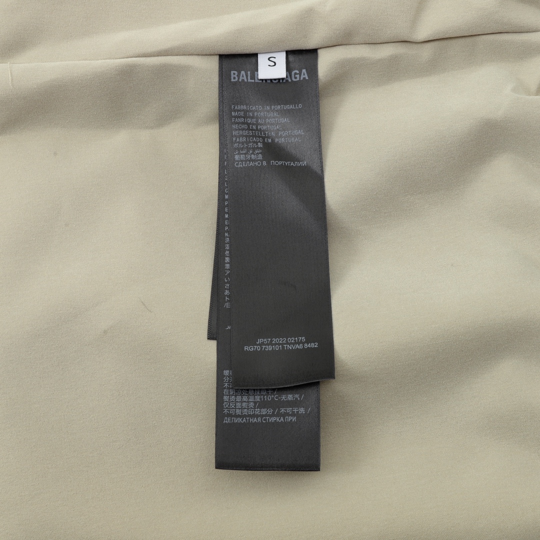 Balenciaga/巴黎世家 字母刺绣拉链夹克外套