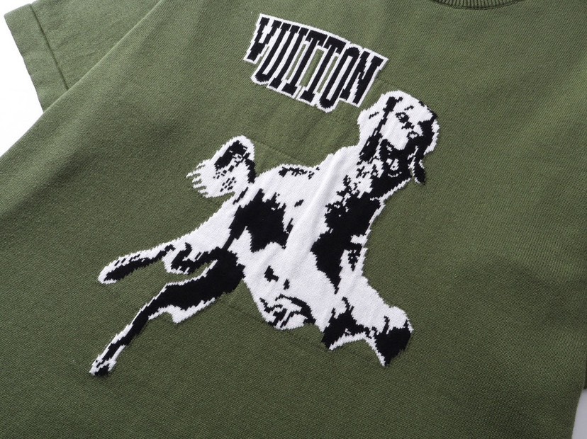 路易威登/Louis Vuitton 夏季新品 猎犬针织圆领毛衣短袖