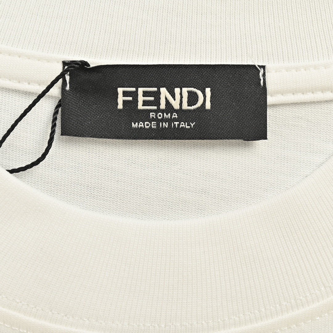 芬迪/Fendi 夏季新品 小怪兽眼睛印花圆领短袖T恤