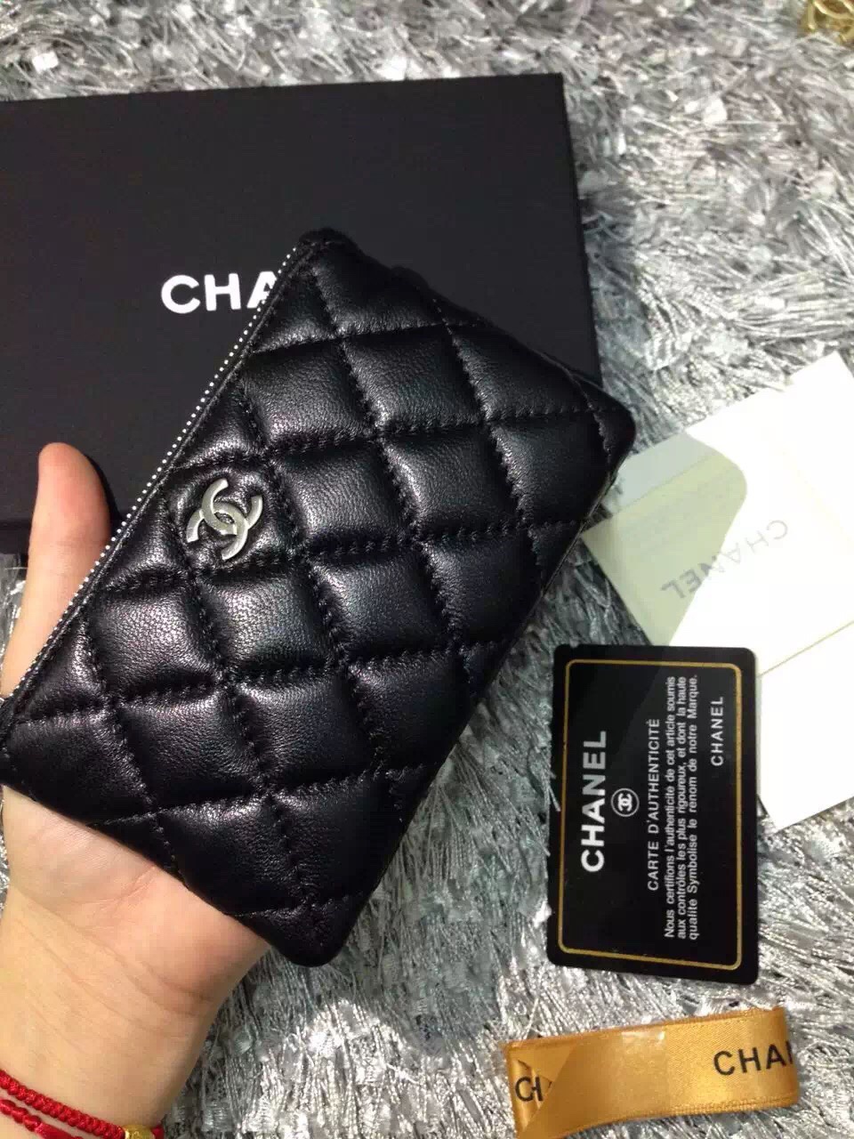 Chanel香奈儿 財布 コインケース 全皮仕様 金銀金具