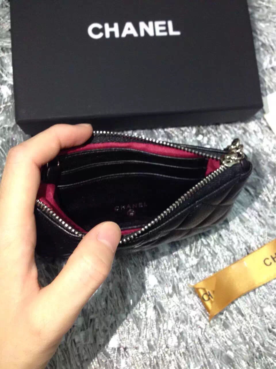 Chanel香奈儿 財布 コインケース 全皮仕様 金銀金具