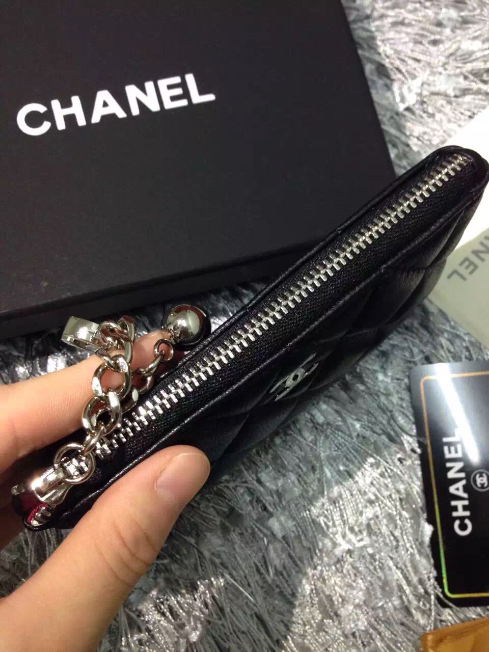 Chanel香奈儿 財布 コインケース 全皮仕様 金銀金具