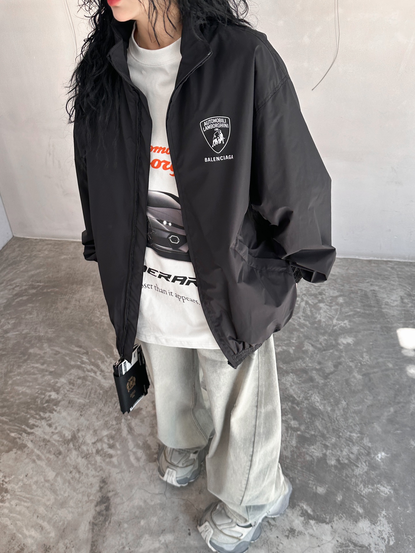  🆕巴黎｜新款兰博基尼联名夹克，内胆透气网格，做工精细，宽松版型，尺码 SML