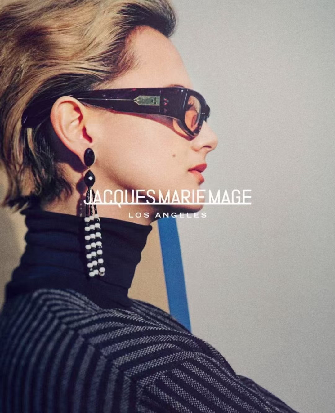 P‼️ 模特图 JACQUES MARIE MAGE日本手工眼镜 镜框採用8.0定制板料打造出復古的镜框
