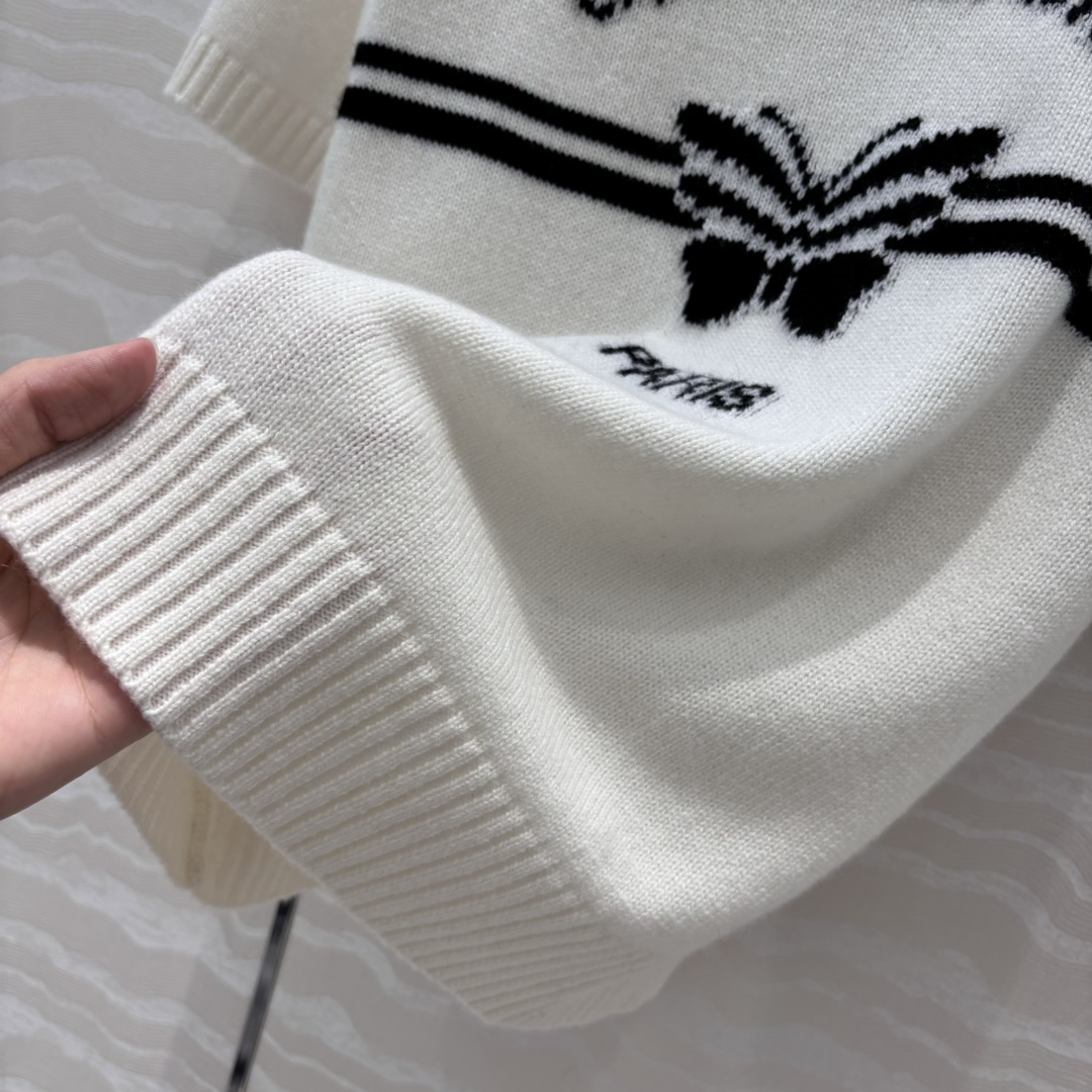 高端原单品质🖤认准我家品质MissD*25s早春情人节💘限定新品！蝴蝶🦋羊绒短袖毛衣！进口100%羊绒纱