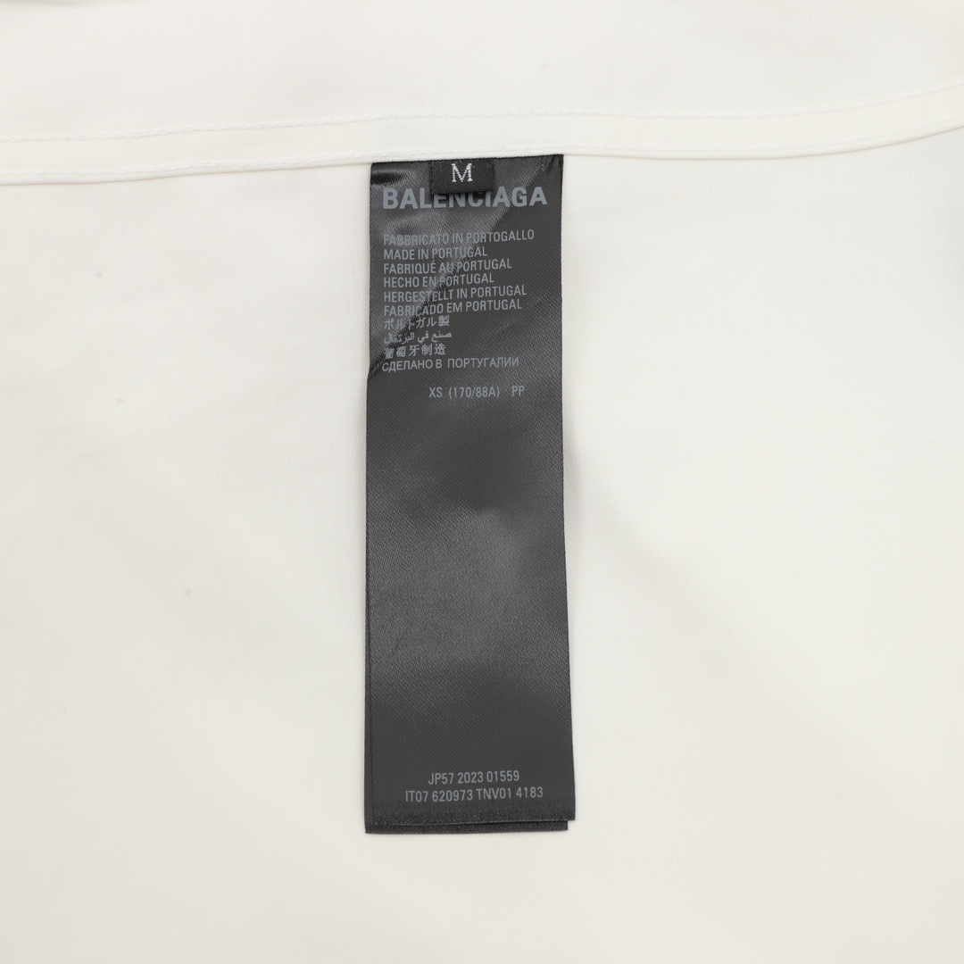 Balenciaga/巴黎世家 背后字母长袖衬衫