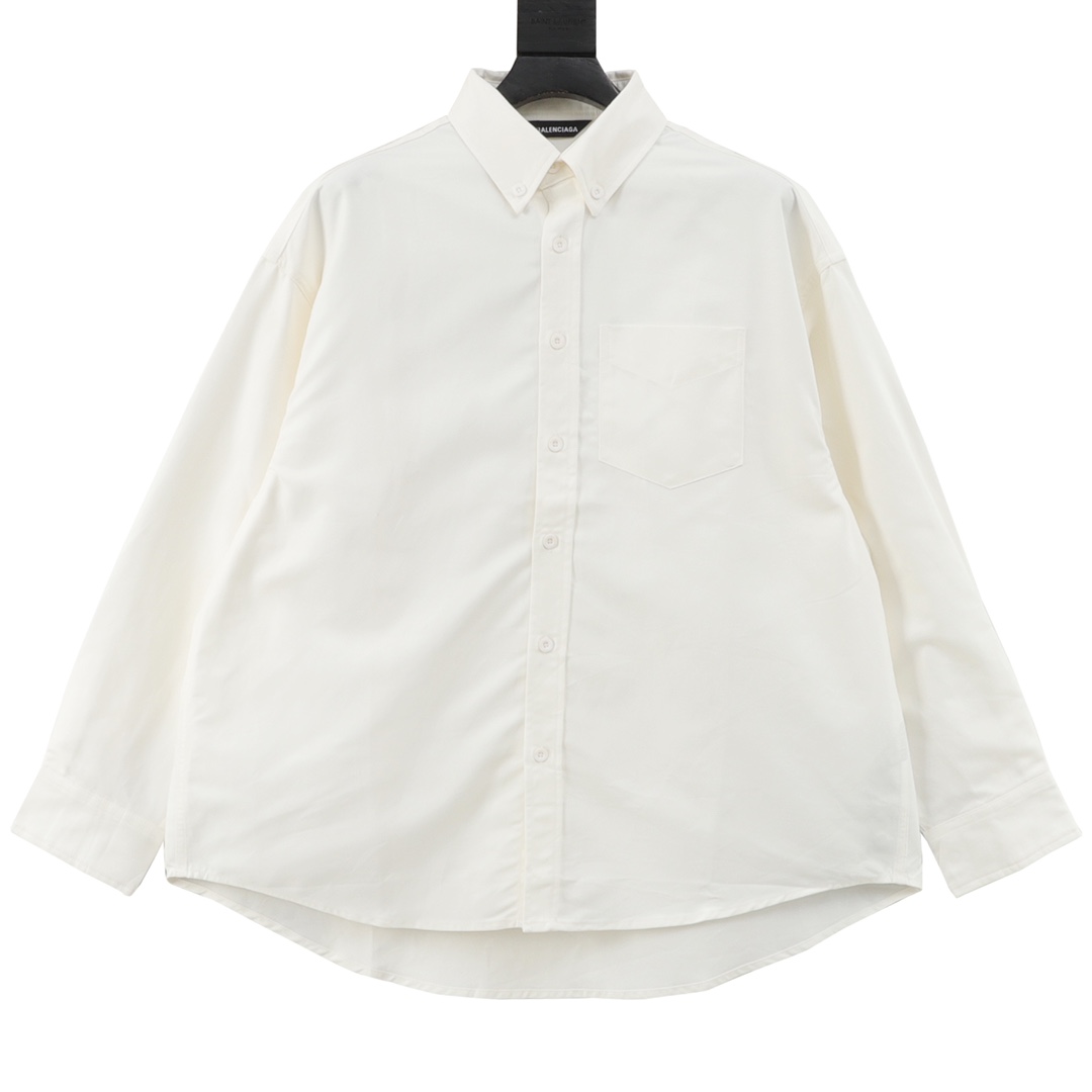 Balenciaga/巴黎世家 背后字母长袖衬衫