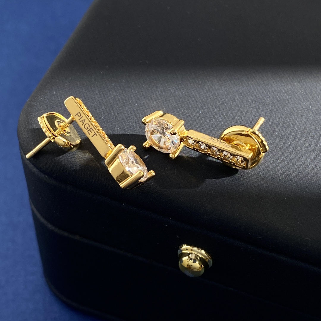Han’s Fashion Shine-Drive Earrings: Brass with 18k Gold, Gold and Silver Options - 图片 3