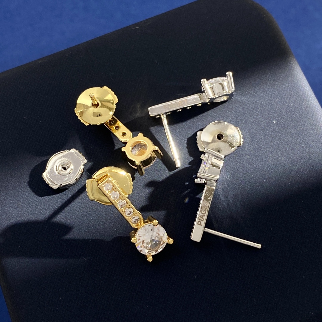 Han’s Fashion Shine-Drive Earrings: Brass with 18k Gold, Gold and Silver Options - 图片 6